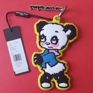 Marc Jacobs Yellow-Trimmed Panda Keychain